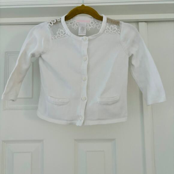 Janie and Jack Lace Back Cardigan 18-24 months - Picture 1 of 4